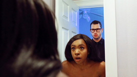 Black chick is fucked by a white man in glasses