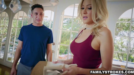 Blonde MILF Blake Morgan eagerly waits for his cock