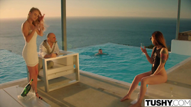 Misha Cross gets her asshole fucked after the party