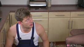 Anissa Kate gets fucked in the kitchen by a handyman