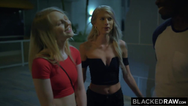Lily Rader and Arya Fae are allone with two BBCs