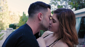 Beautiful Leah Gotti has sex outside of her home