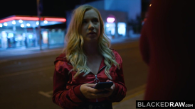 Blonde is cheered up once she gets fucked by a BBC