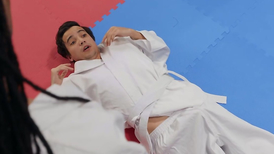 Karate girl is dangerous and hungry for a cock