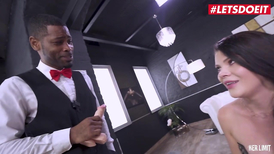 Long black dong plows pink ass of Russian whore