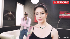 Inked MILF takes BBC into asshole and cums hard
