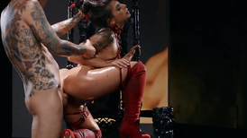 Sensual demon got her asshole stretched out